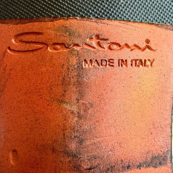 Santoni Stafford Cap Toe Oxford Dark Brown Preppy Minimalist Italy Made Size 9 - Picture 7 of 16